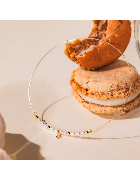 Jonc fin N4 Perles - Beurlie - Comptoir Doré