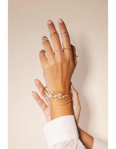 Jonc fin N6 Perles - Beurlie - Comptoir Doré