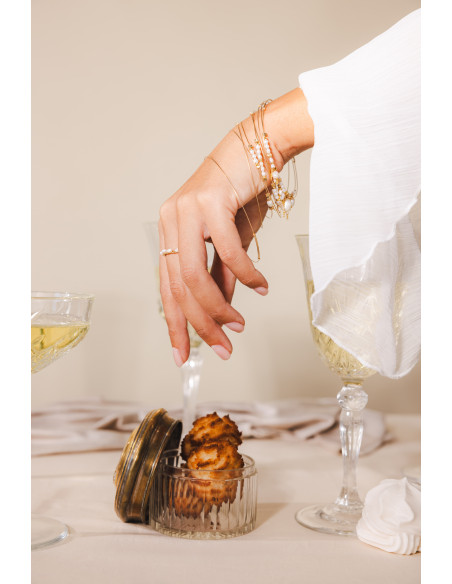 Jonc fin N6 Perles - Beurlie - Comptoir Doré