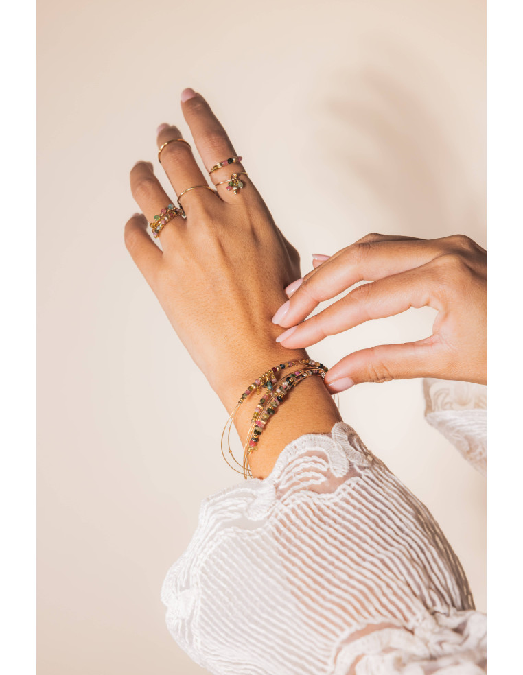 Jonc fin N6 Tourmalines - Beurlie - Comptoir Doré