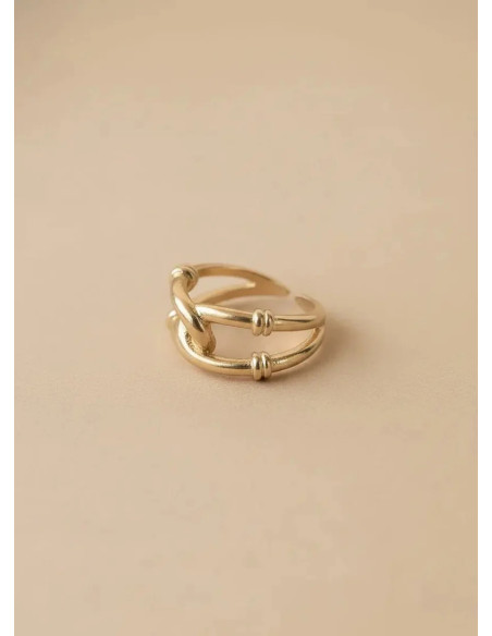 Bague dorée Thais - Un De Ces Quatre - Comptoir Doré