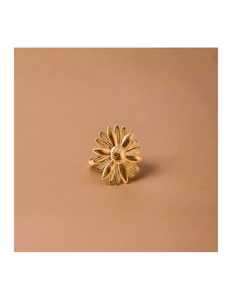 Bague Dorée Marguerite - Un De Ces Quatre - Comptoir Doré