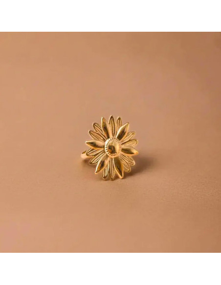 Bague Dorée Marguerite - Un De Ces Quatre - Comptoir Doré