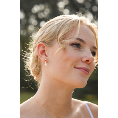 Puces d'oreilles Bourgeon  - Porcelaine froide 2