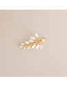 Petite pince à cheveux mariée nacre Demeter - Les Perles de la Bastide - Comptoir Doré