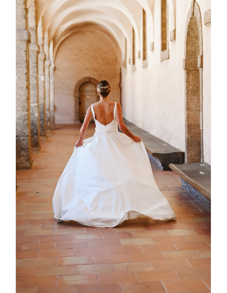 Peigne long mariée Orea Nacre - Les Perles de la Bastide - Comptoir Doré