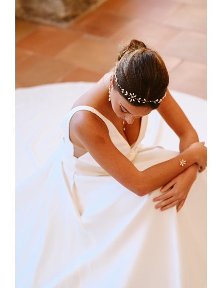 Couronne mariée – Vigne de nacre - Les Perles de la Bastide - Comptoir Doré