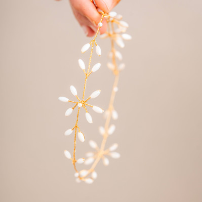 Couronne mariée – Vigne de nacre - Les Perles de la Bastide - Comptoir Doré 2