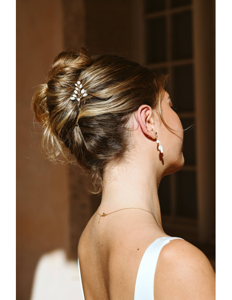 Petite pince Demeter - Nacre