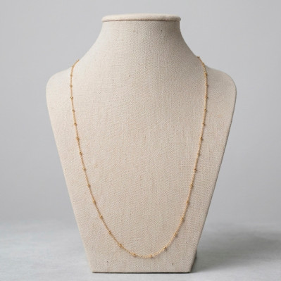Chaine boules plaqué or 18 K - Comptoir Doré