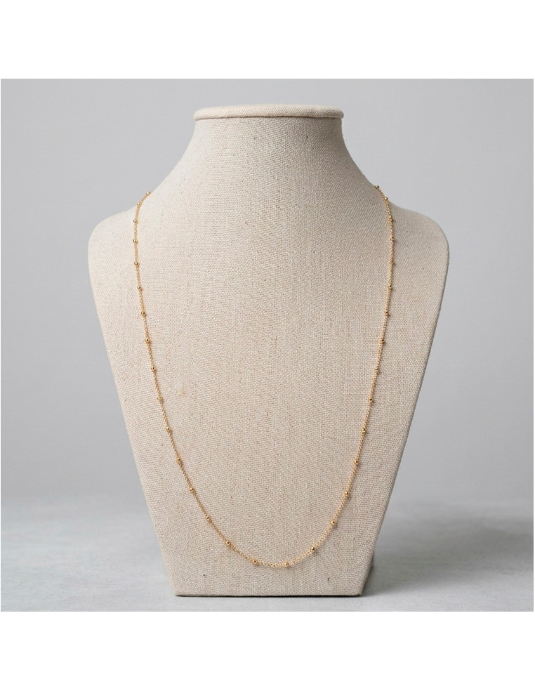 Chaine boules plaqué or 18 K - Comptoir Doré