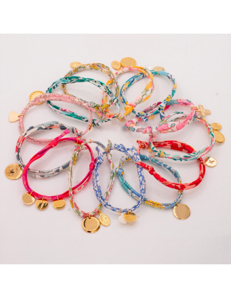 Bracelet Liberty ajustable orné d'une médaille miraculeuse en plaqué or 3 microns Comptoir Doré