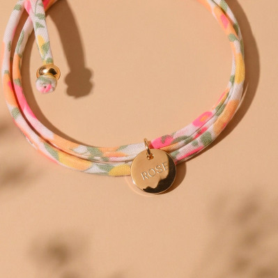 Bracelet Liberty mini médaille à graver Comptoir Doré