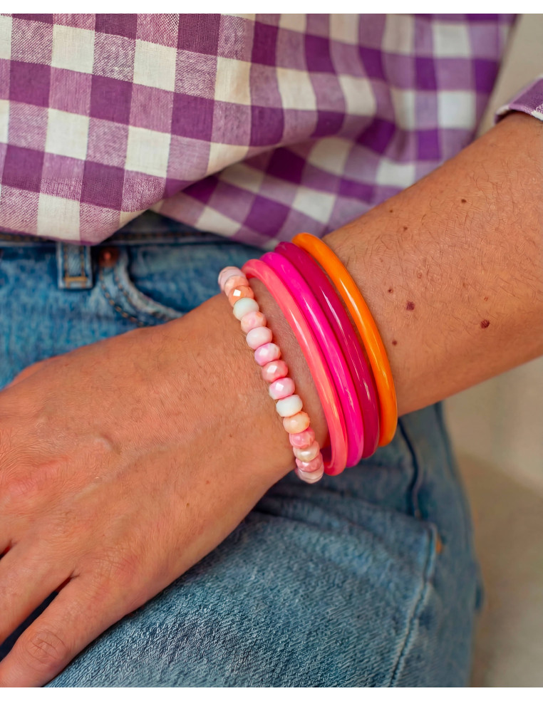 Bracelet Coco Rose - perles collier de bonbons - Comptoir Doré