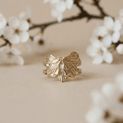 Bague feuillage doré - Un de ces quatre - Comptoir Doré