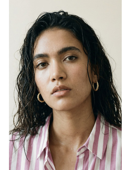 Créoles Torsade dorés - Un de ces quatre - Comptoir Doré