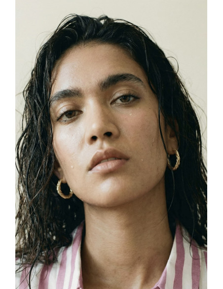 Créoles Torsade dorés - Un de ces quatre - Comptoir Doré