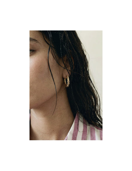 Créoles Torsade dorés - Un de ces quatre - Comptoir Doré