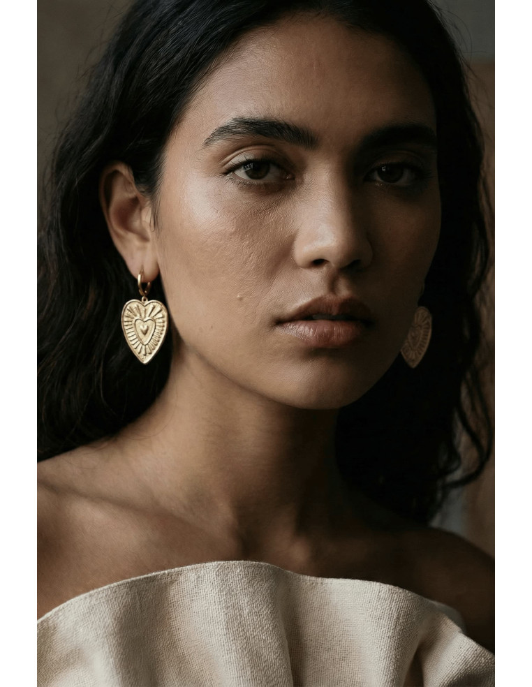 Boucles d'oreilles Valentine ex-votto - Un de ces quatre - Comptoir Doré