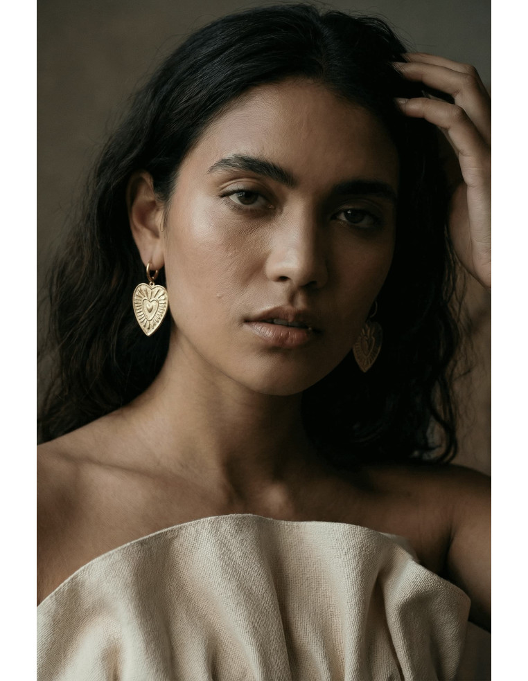 Boucles d'oreilles Valentine ex-votto - Un de ces quatre - Comptoir Doré