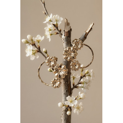 Boucles d'oreilles Sakura motif floral - Un de ces quatre - Comptoir Doré 2
