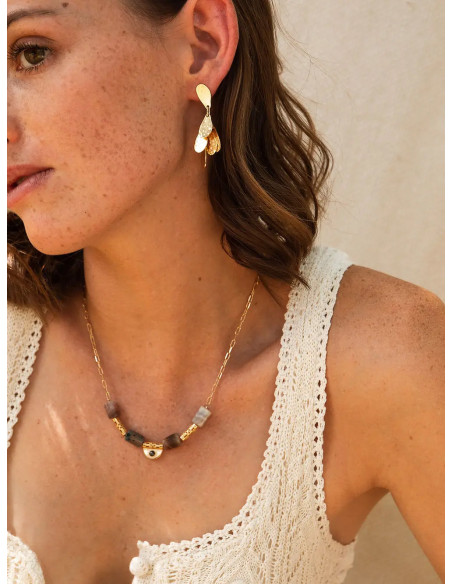 Boucles d’oreilles Dorées Amako - Un De Ces Quatre - Comptoir Doré