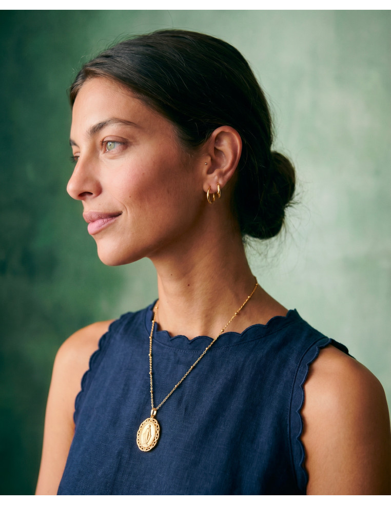 Collier médaille Madone