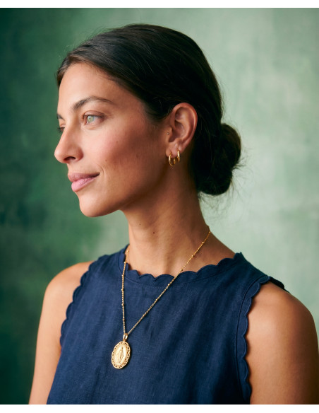 Collier médaille Madone