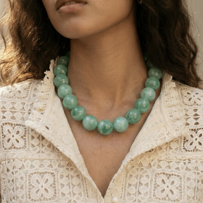 Collier Bulle Vert - Un de ces quatre - Comptoir Doré