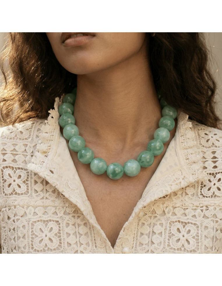 Collier Bulle Vert - Un de ces quatre - Comptoir Doré