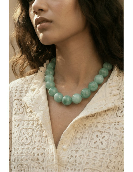 Collier Bulle Vert - Un de ces quatre - Comptoir Doré