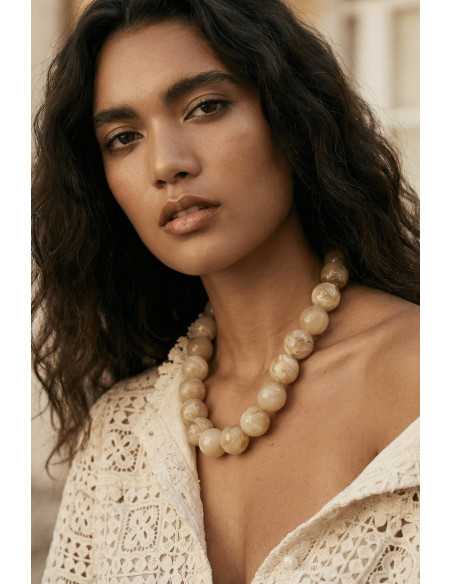 Collier Bulle Sable - Un de ces quatre - Comptoir Doré