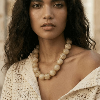 Collier Bulle Sable - Un de ces quatre - Comptoir Doré