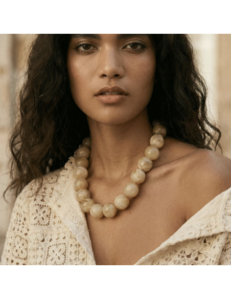 Collier Bulle Sable - Un de ces quatre - Comptoir Doré