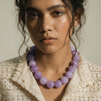 Collier Bulle Violet - Un de ces quatre - Comptoir Doré