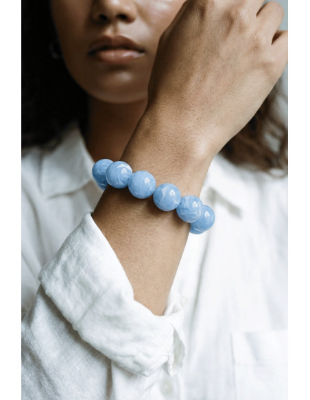 Bracelet Bulle Bleu - Un de ces quatre - Comptoir Doré