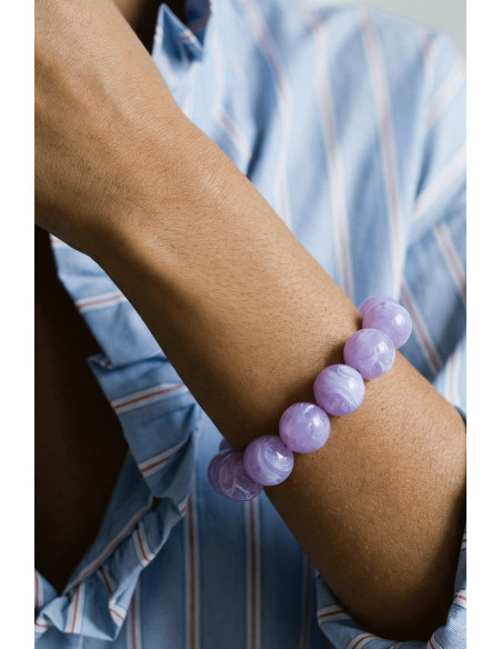 Bracelet Bulle Violet - Un des ce quatre - Comptoir Doré