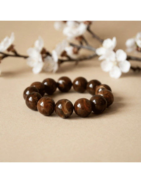 Bracelet Bulle Chocolat - Un de ces quatre - Comptoir Doré