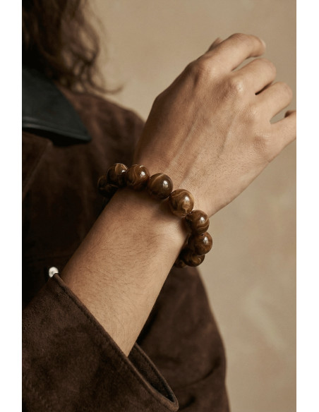 Bracelet Bulle Chocolat - Un de ces quatre - Comptoir Doré