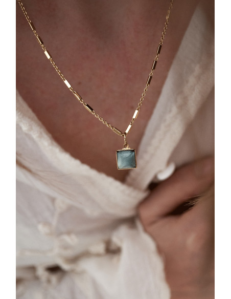 Collier Zellige en verre coloré - Un de ces quatre - Comptoir Doré