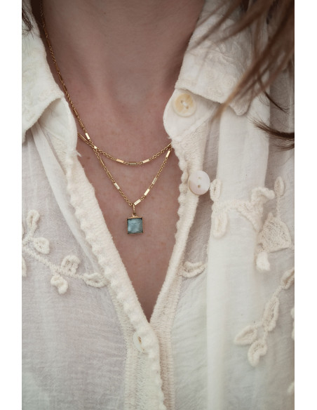 Collier Zellige en verre coloré - Un de ces quatre - Comptoir Doré