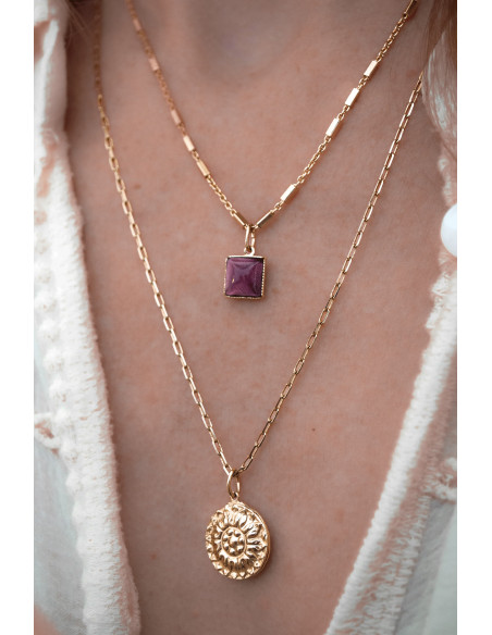 Collier Zellige en verre coloré - Un de ces quatre - Comptoir Doré