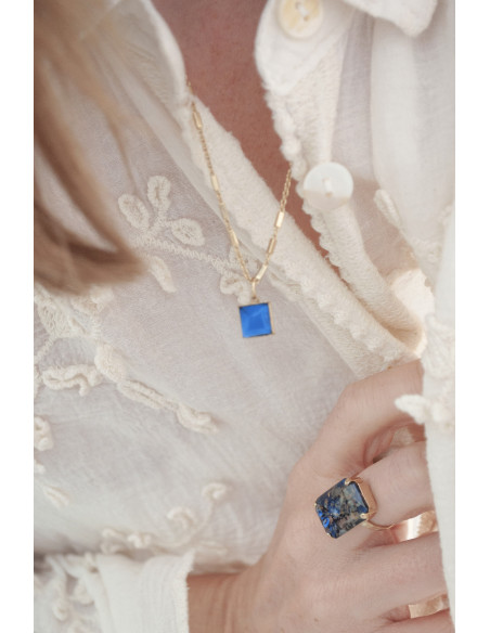 Collier Zellige en verre coloré - Un de ces quatre - Comptoir Doré