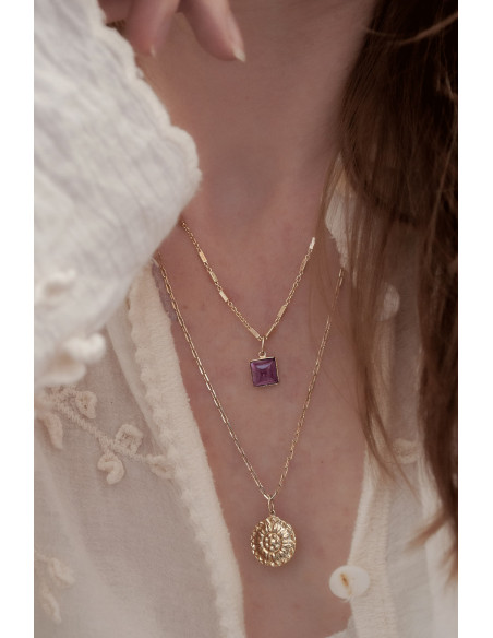 Collier Bloom long et doré - Un de ces quatre - Comptoir Doré