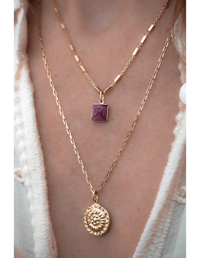 Collier Bloom long et doré - Un de ces quatre - Comptoir Doré