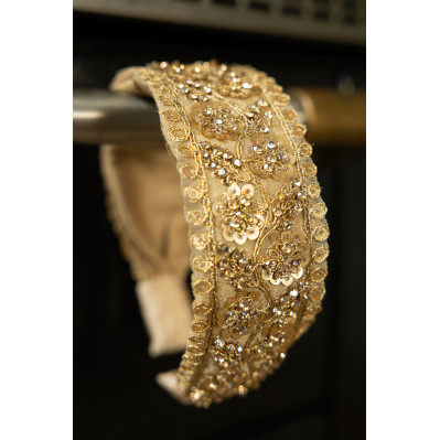 Serre-tête doré sequins L'Otarie Club - Comptoir Doré 2
