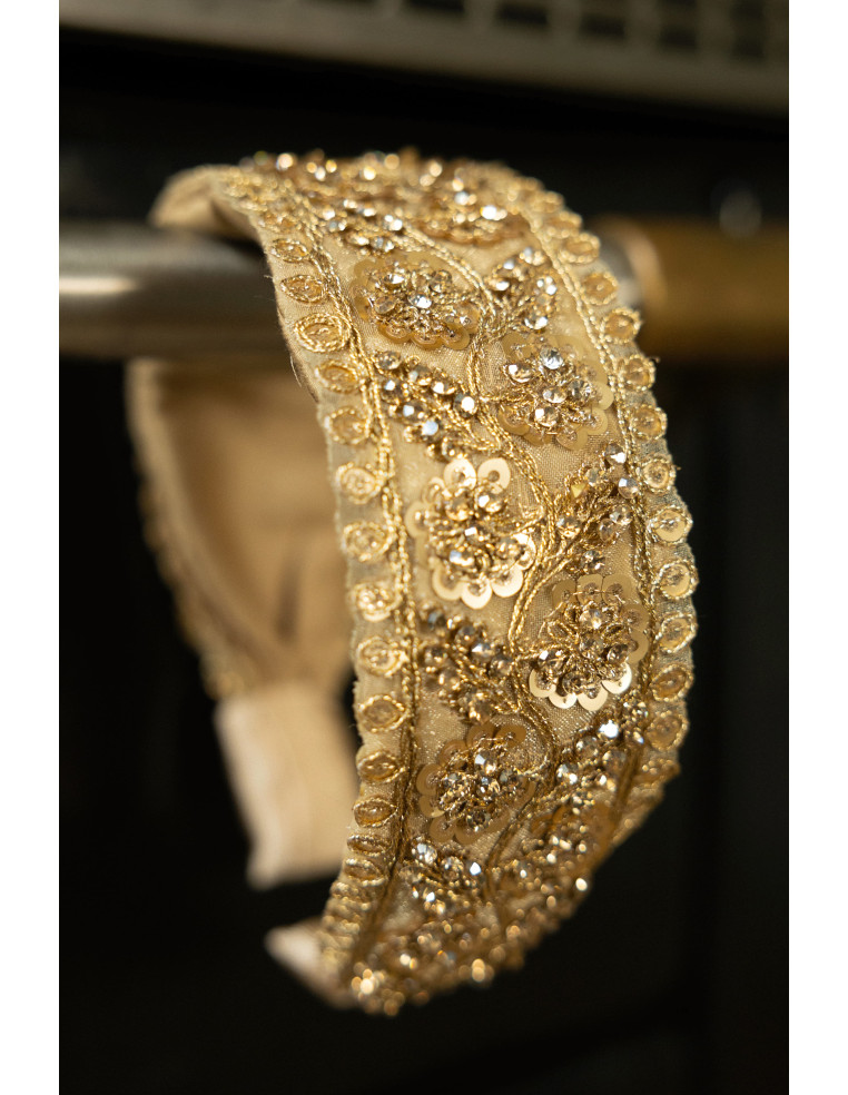Serre-tête doré sequins L'Otarie Club - Comptoir Doré