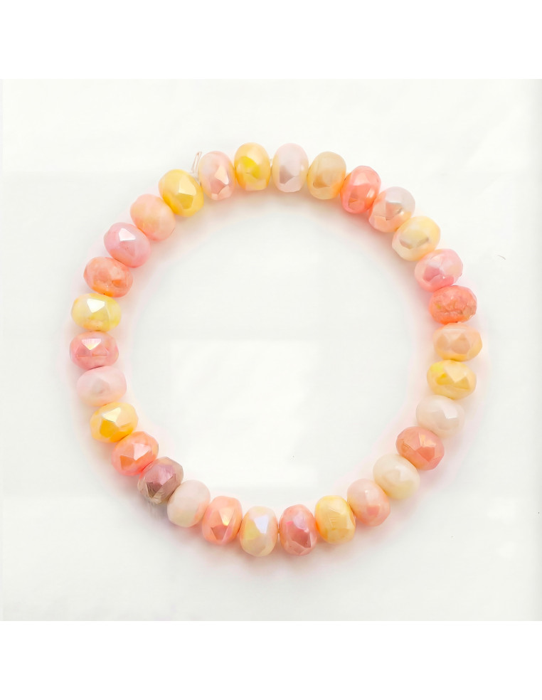 Bracelet Coco Pêche - effet collier de bonbons - Comptoir Doré