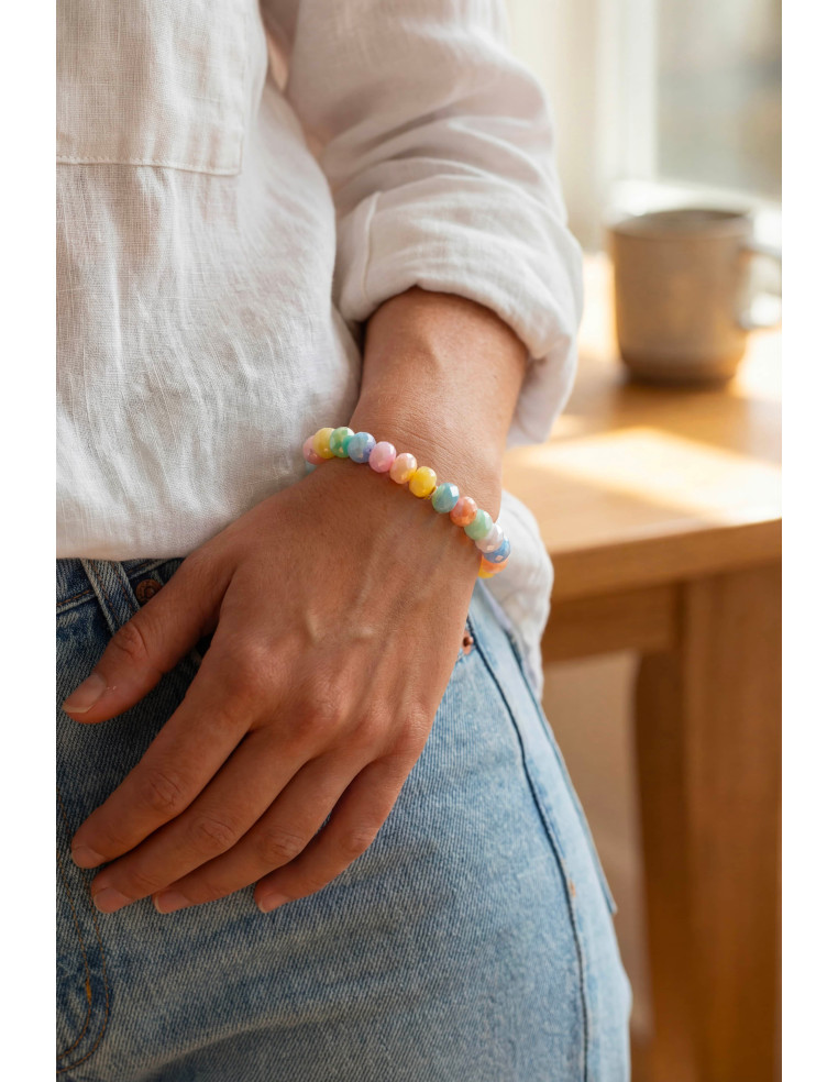Bracelet Coco Multico - perles collier de bonbons - Comptoir Doré