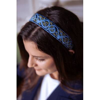 Serre-tête Joan brodé bleu - L'Otarie Club - Comptoir Doré 2